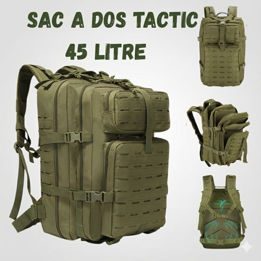 sac a dos tactique 45 litre
