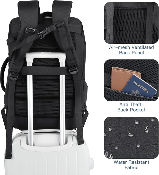 GIEURY sac dos voyage extensible 50L