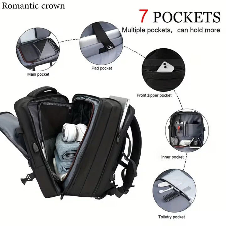 Romantic Crown 17.3" pc  Sac a Dos extensible 40L